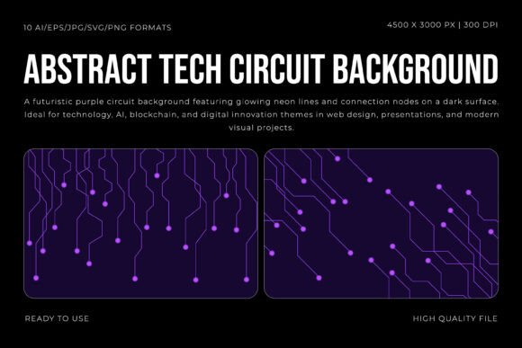 Abstract Tech Circuit Background Graphics for Modern Branding