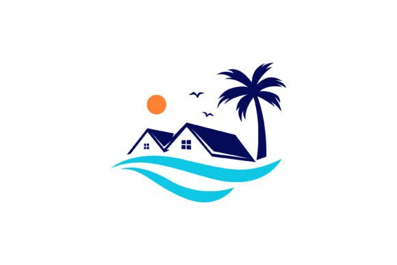 Beach House Seaside Logo Business Graphics and Logo Templates Review