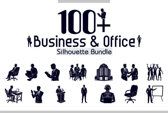 Business Professions Silhouette Bundle Graphics & Illustrations Review