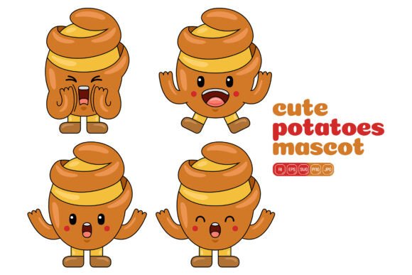 Cute Potatoes Mascot Vector Pack 04: Graphics & Illustrations Review