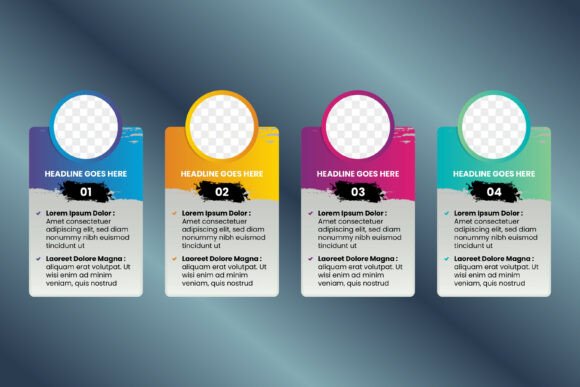 Four Step Infographic Brush: A Fresh Graphics Tool for Local Branding
