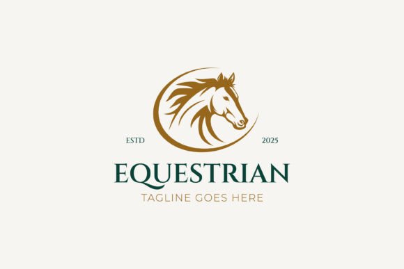 Horse Logo Head Stallion Equine Face Graphics and Logo Templates