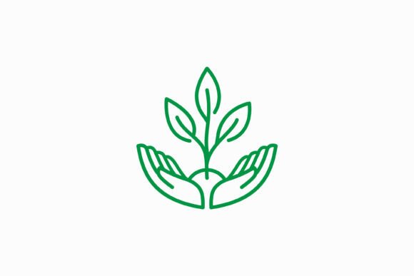 Logo Grow and Seedling Plant Nature Graphics for Logo Templates