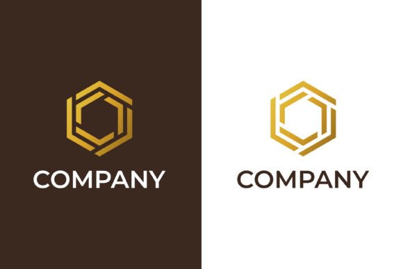 Luxury Geometrical Logo Company Business Graphics & Templates