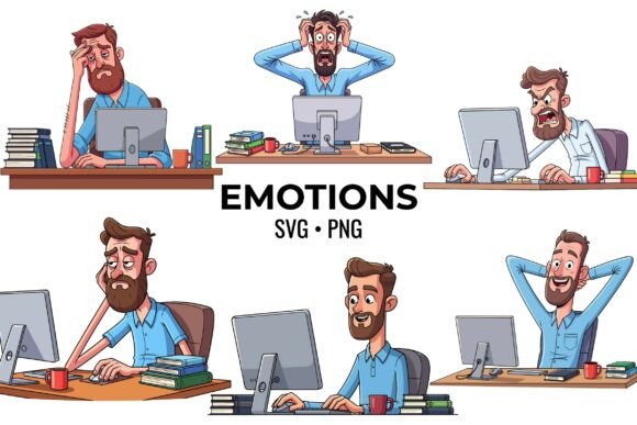 Office Emotions Clipart Set: A Designer's Real-World Review
