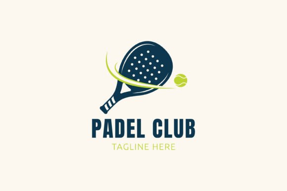 Padel Club Tennis Ball Logo Sports Graphics & Logo Templates